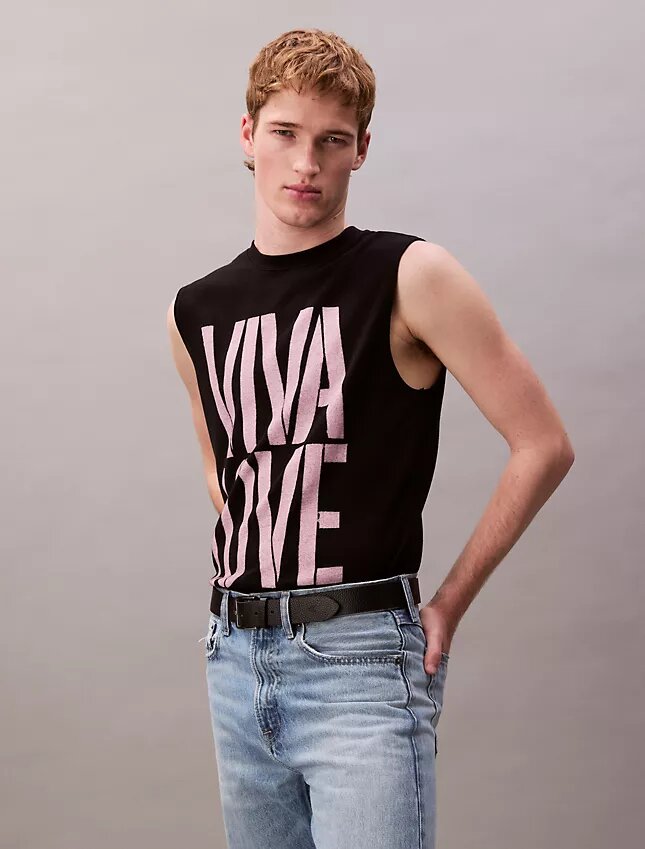 Marc Hundley Pride Viva Love Bol Kesim Tank Top Marc Hundley Pride Viva Love Bol Kesim Tank Top