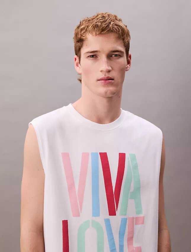 Marc Hundley Pride Viva Love Bol Kesim Tank Top Marc Hundley Pride Viva Love Bol Kesim Tank Top