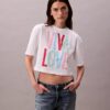 Marc Hundley Pride Viva Love Kısa Kesim Rahat Tişört Marc Hundley Pride Viva Love Kısa Kesim Rahat Tişört