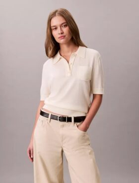 Merinos Yünü Polo Kazak Merinos Yünü Polo Kazak