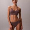 Microfiber Dikişsiz Ribana Hafif Astarlı Bralette