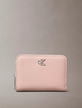Minimal Monogram Fermuarlı Kapaklı Cüzdan