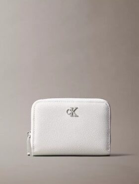 Minimal Monogram Fermuarlı Kapaklı Cüzdan