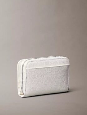 Minimal Monogram Fermuarlı Kapaklı Cüzdan