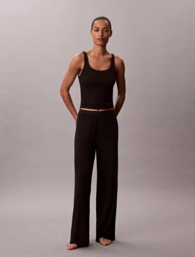 Modal Streç Drop Needle Geniş Paça Pantolonlar