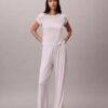 Modal Streç Drop Needle Geniş Paça Pantolonlar Modal Streç Drop Needle Geniş Paça Pantolonlar