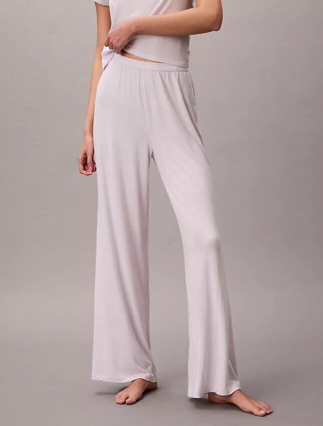 Modal Streç Drop Needle Geniş Paça Pantolonlar Modal Streç Drop Needle Geniş Paça Pantolonlar