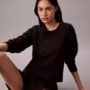 Modern Havlu Kumaş Rahat Sweatshirt Modern Havlu Kumaş Rahat Sweatshirt