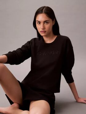 Modern Havlu Kumaş Rahat Sweatshirt