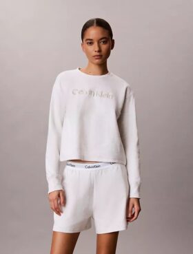Modern Havlu Kumaş Rahat Sweatshirt