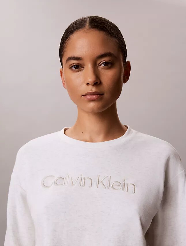 Modern Havlu Kumaş Rahat Sweatshirt Modern Havlu Kumaş Rahat Sweatshirt