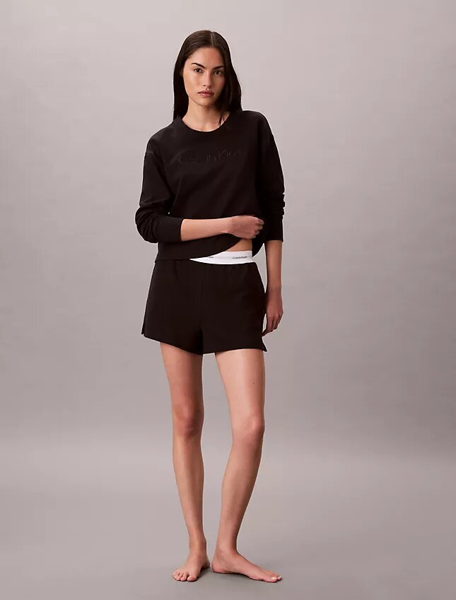 Modern Havlu Kumaş Rahat Sweatshirt Modern Havlu Kumaş Rahat Sweatshirt