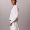 Modern Havlu Kumaş Rahat Sweatshirt Modern Havlu Kumaş Rahat Sweatshirt