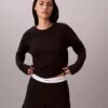 Modern Havlu Kumaş Rahat Sweatshirt Modern Havlu Kumaş Rahat Sweatshirt