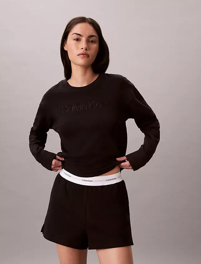 Modern Havlu Kumaş Rahat Sweatshirt Modern Havlu Kumaş Rahat Sweatshirt