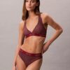 Modern Logo Yüzme Racerback Üçgen Bikini Üstü Modern Logo Yüzme Racerback Üçgen Bikini Üstü