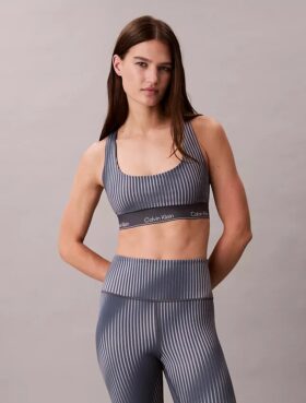 Modern Spor Desenli Racerback Orta Destekli Spor Sütyen