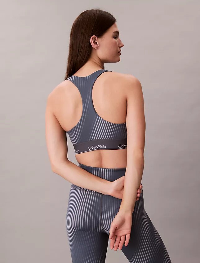 Modern Spor Desenli Racerback Orta Destekli Spor Sütyen Modern Spor Desenli Racerback Orta Destekli Spor Sütyen
