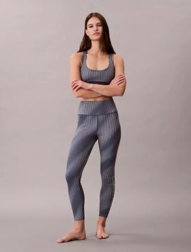 Modern Spor Desenli Yüksek Bel 7/8 Tayt Modern Spor Desenli Yüksek Bel 7/8 Tayt