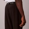 Modern Spor Logolu Bel Bandı Dokuma Pantolonlar Modern Spor Logolu Bel Bandı Dokuma Pantolonlar