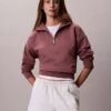 Monogram Fleece Çeyrek Fermuarlı Sweatshirt Monogram Fleece Çeyrek Fermuarlı Sweatshirt