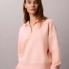 Monogram Fleece Çeyrek Fermuarlı Sweatshirt Monogram Fleece Çeyrek Fermuarlı Sweatshirt