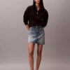 Monogram Fleece Çeyrek Fermuarlı Sweatshirt