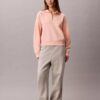 Monogram Fleece Çeyrek Fermuarlı Sweatshirt Monogram Fleece Çeyrek Fermuarlı Sweatshirt