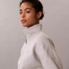 Monogram Fleece Çeyrek Fermuarlı Sweatshirt