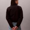 Monogram Fleece Çeyrek Fermuarlı Sweatshirt