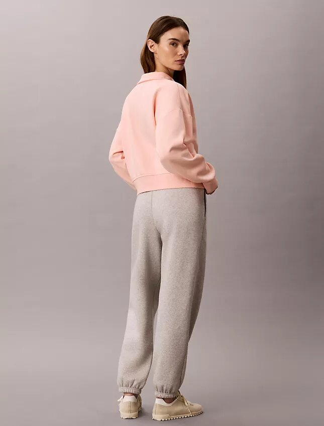Monogram Fleece Çeyrek Fermuarlı Sweatshirt Monogram Fleece Çeyrek Fermuarlı Sweatshirt
