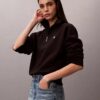 Monogram Fleece Çeyrek Fermuarlı Sweatshirt