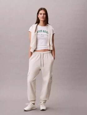 Monogram Fleece Kargo Jogger Pantolon