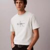 Monogram Çizgili Rahat Tişört Monogram Çizgili Rahat Tişört