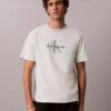 Monogram Çizgili Rahat Tişört Monogram Çizgili Rahat Tişört