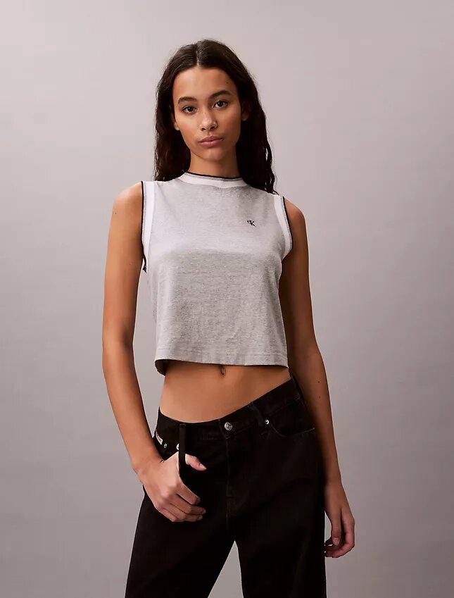 Monogram Kısa Kaslı Tank Top Monogram Kısa Kaslı Tank Top