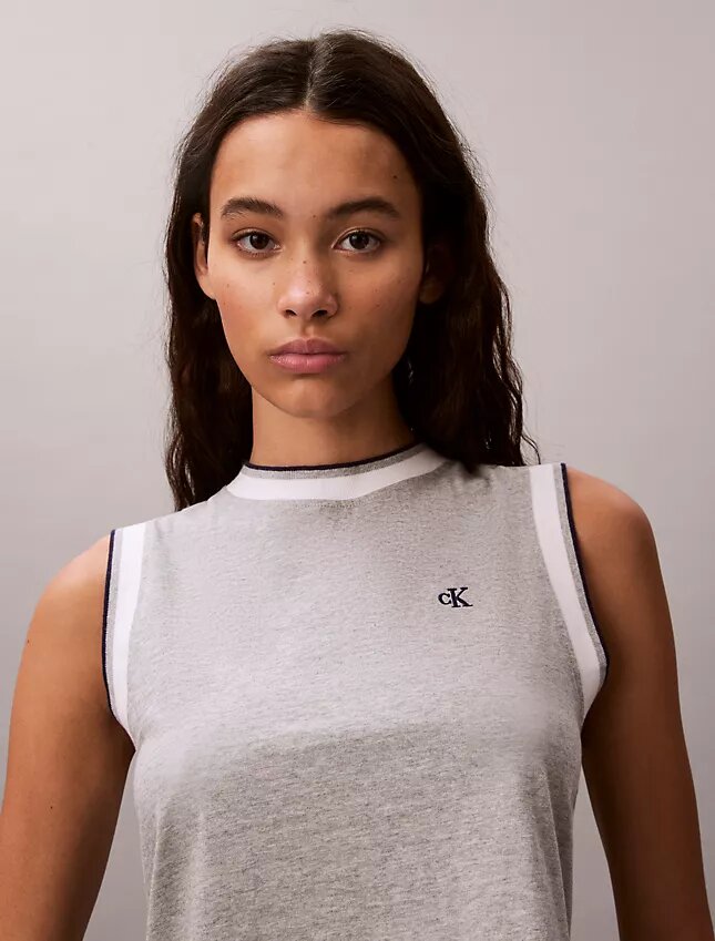 Monogram Kısa Kaslı Tank Top Monogram Kısa Kaslı Tank Top