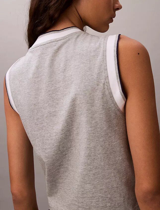 Monogram Kısa Kaslı Tank Top Monogram Kısa Kaslı Tank Top