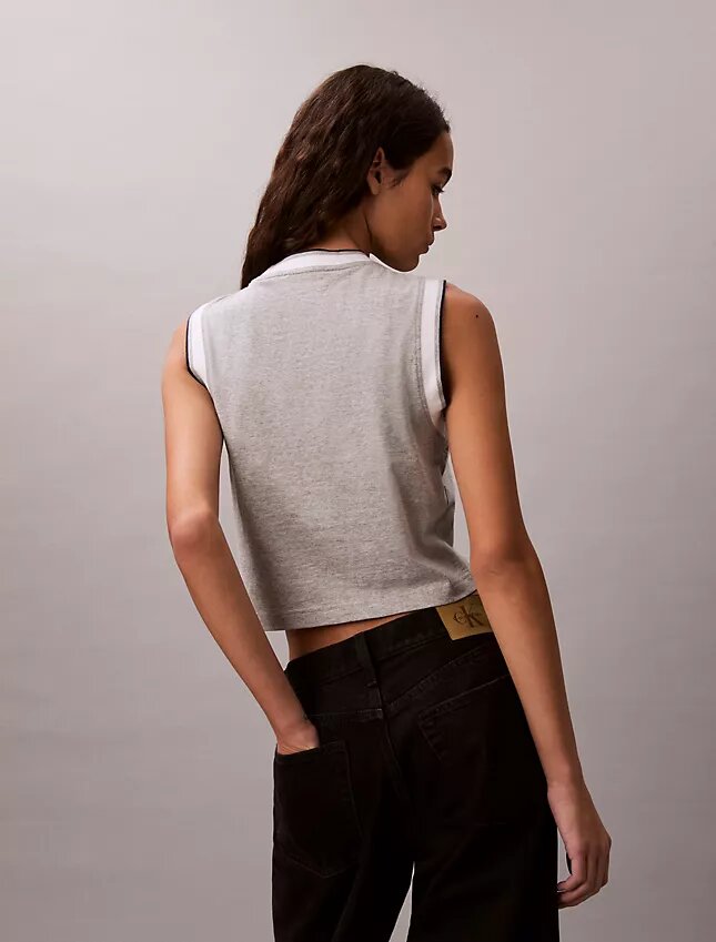 Monogram Kısa Kaslı Tank Top Monogram Kısa Kaslı Tank Top