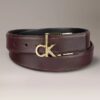 Monogram Logo Plakalı Çift Taraflı Kemer Monogram Logo Plakalı Çift Taraflı Kemer