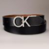 Monogram Logo Plakalı Çift Taraflı Kemer
