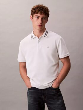 Monogram Pique Uçlu Klasik Polo Gömlek