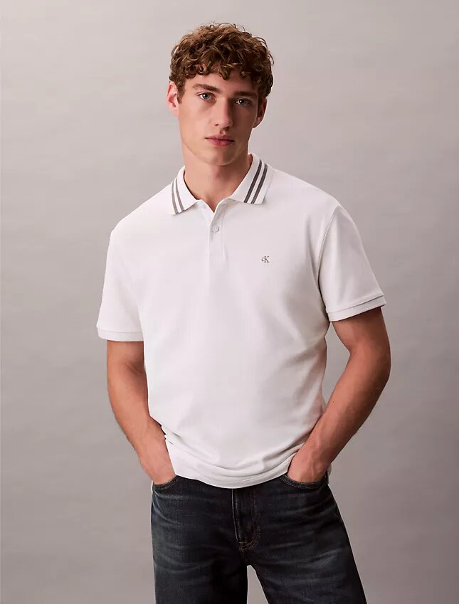 Monogram Pique Uçlu Klasik Polo Gömlek Monogram Pique Uçlu Klasik Polo Gömlek