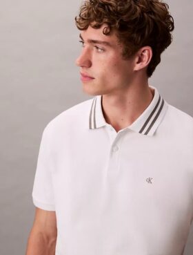 Monogram Pique Uçlu Klasik Polo Gömlek