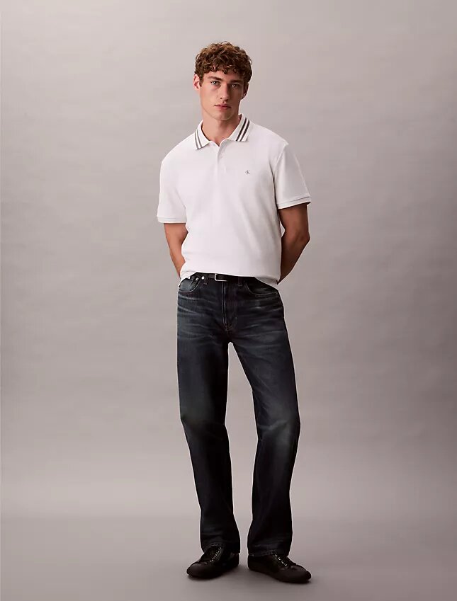 Monogram Pique Uçlu Klasik Polo Gömlek Monogram Pique Uçlu Klasik Polo Gömlek