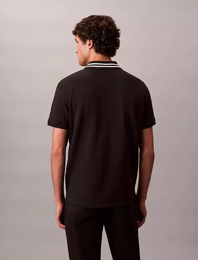 Monogram Pique Uçlu Klasik Polo Gömlek Monogram Pique Uçlu Klasik Polo Gömlek