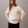 Monogramlı Kısa Kesim Polar Sweatshirt Monogramlı Kısa Kesim Polar Sweatshirt