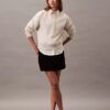 Monogramlı Kısa Kesim Polar Sweatshirt Monogramlı Kısa Kesim Polar Sweatshirt