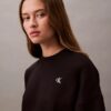 Monogramlı Kısa Kesim Polar Sweatshirt Monogramlı Kısa Kesim Polar Sweatshirt