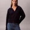 Monogramlı Polar Fermuarlı Kapüşonlu Sweatshirt Monogramlı Polar Fermuarlı Kapüşonlu Sweatshirt